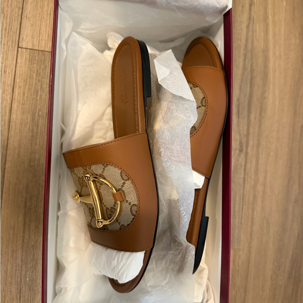 Gucci Horsebit Slide Sandals NIB - Picture 8 of 8